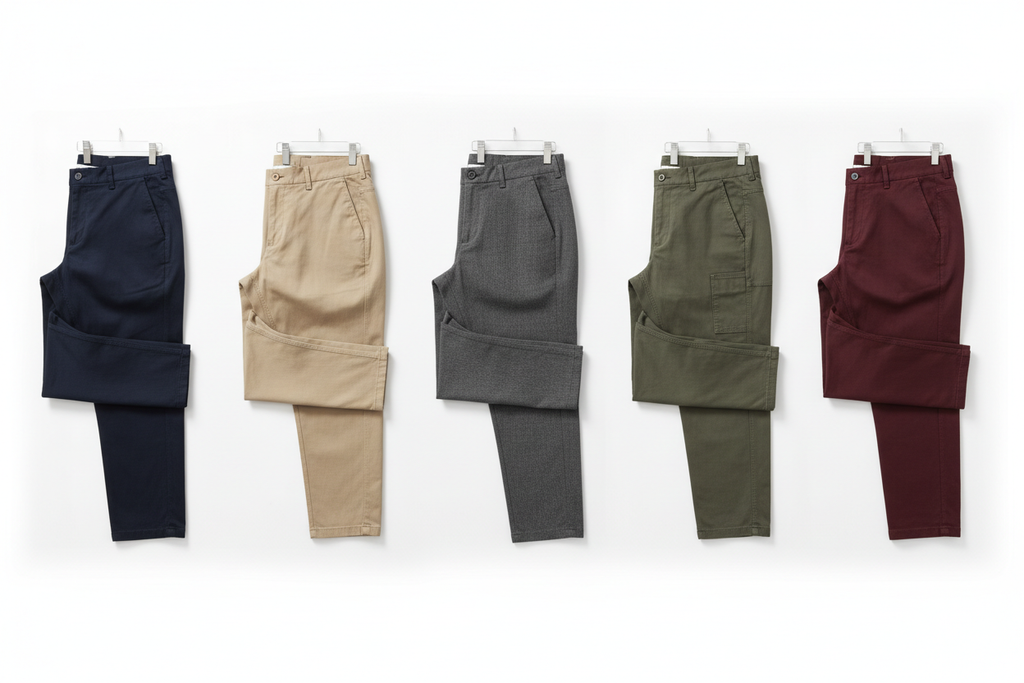Cotton pants in different colors
