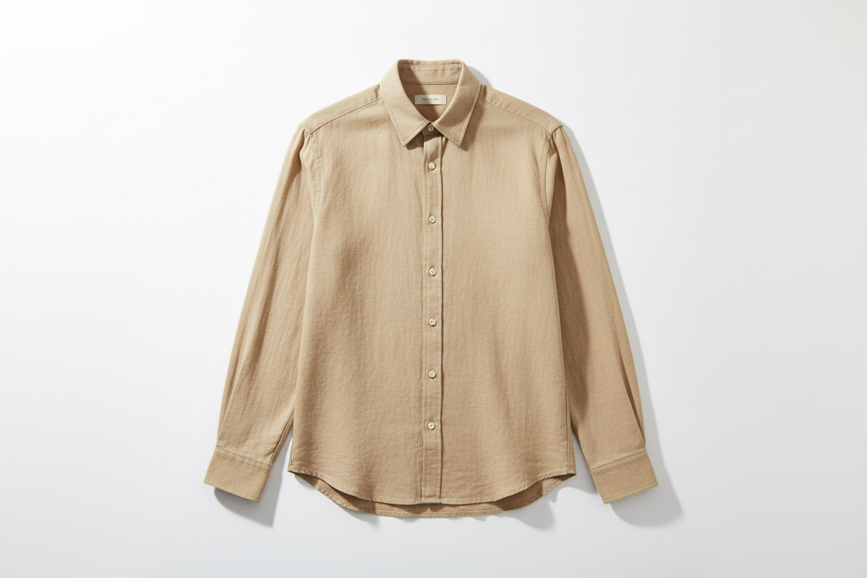 One beige shirt 
